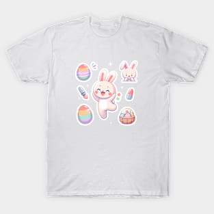 Happy Hoppy Easter: Bunny and Egg Sticker Collection T-Shirt